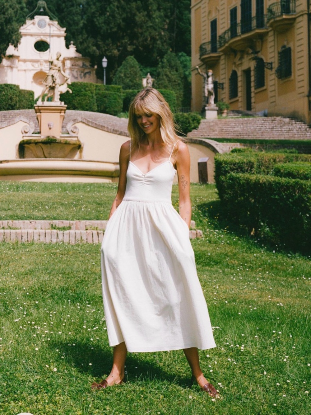 Christy Dawn Bernice Dress - natural